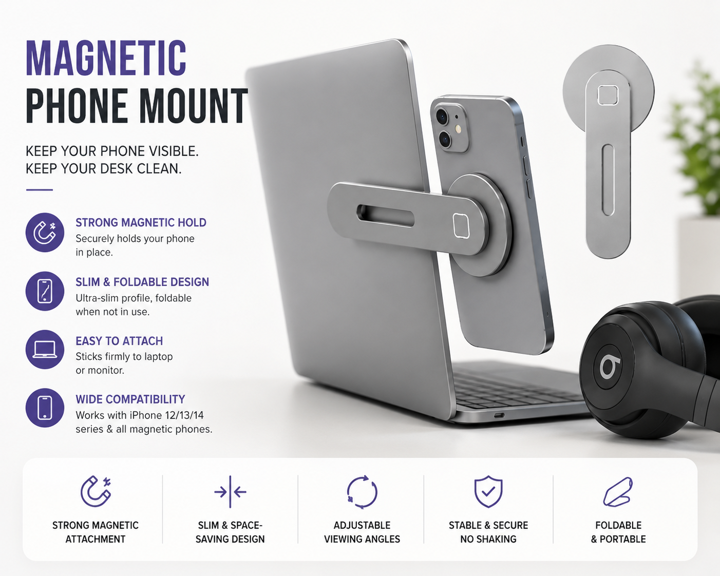 Digital Studio Magnetic Phone Mount